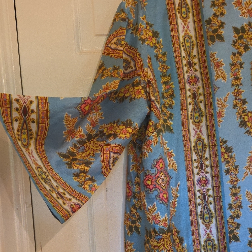 Vintage 1960's Julius Lonschein maxi hostess dress